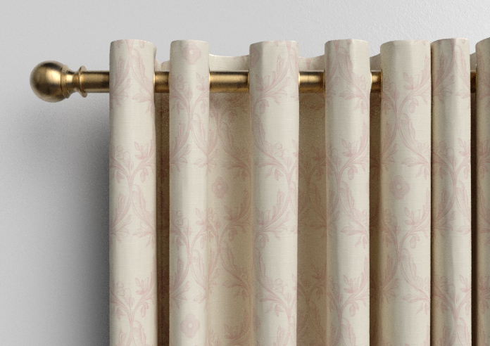 Trellis Prints, Vine and Bloom Romsey Rosies Pink - Made to Measure Curtains - Image 12